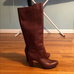 Nine West Tall Cognac Boots